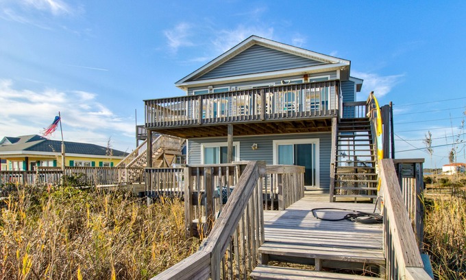Ocean Ridge House | Ocean View Retreat with Decks, Pool & Beach Access