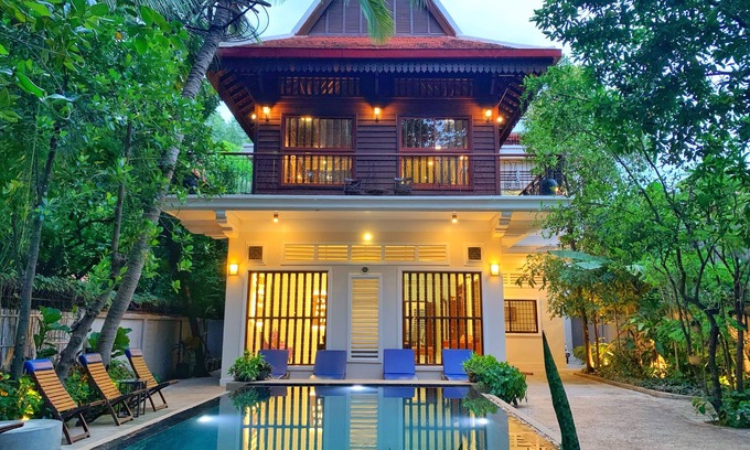 Siem Reap House | Serene 4-Bedroom Villa with Private Pool & Spa Amenities