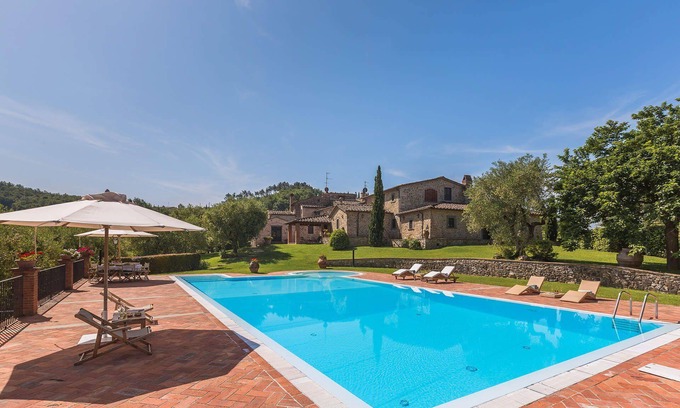 Monsummano Terme Villa | My Rental Homes - Villa del Colle with private swimming pool and covered patios