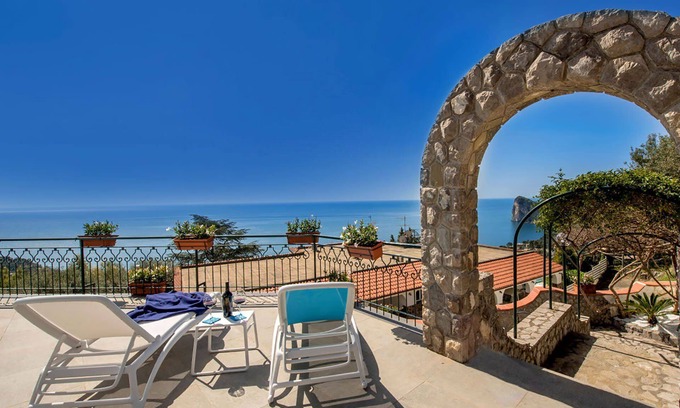 Marina del Cantone Villa | My Rental Homes - Villa Sea Breeze in Nerano, with pool, terrace and sea view