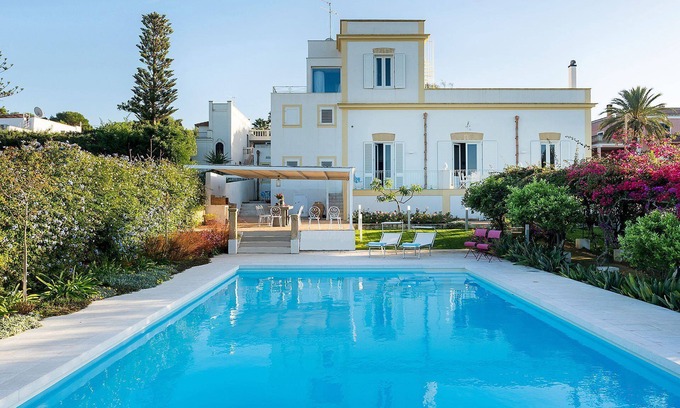 Marsala Villa | My Rental Homes - The Flower Garden with private pool immersed in a gorgeous garden