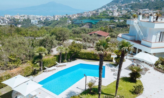 Vico Equense Villa | Elegant Villa on Sorrento Coast with Pool & Ocean View