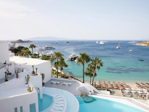 Platis Gialos Resort | Elegant Mykonos Blu: A Beachfront 5-Star Retreat