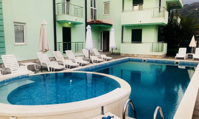 Zelenika Apartment | Relax at N&S Vinograd: One-Bedroom Apartment with Pool