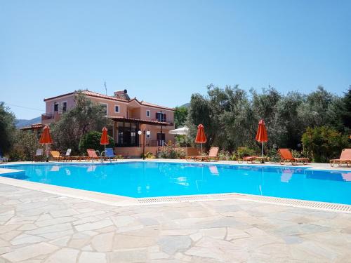 Petra Apartment | Relax at Nakellis Studios: Oceanfront with Pool & Breakfast