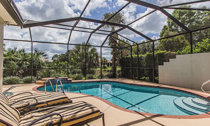 North Naples Villa | Ideal Naples Getaway: Heated Pool & Steps to the Beach