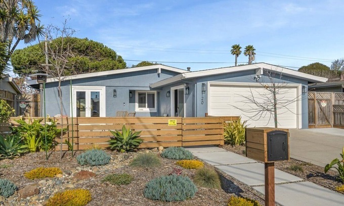 Westside Santa Cruz House | Unforgettable Stay at Natural Bridges with Ocean Views & EV Charging