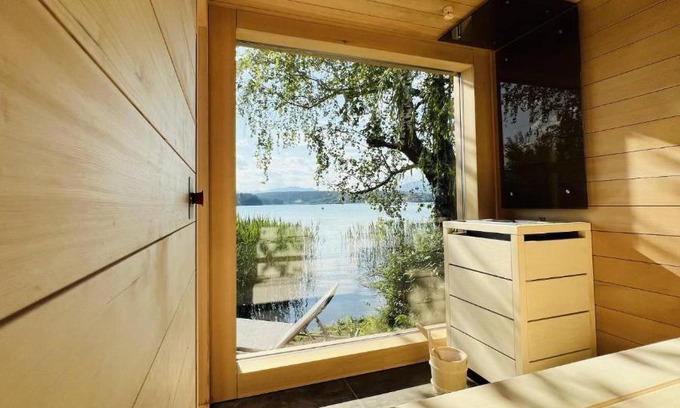 Faak am See Ski Chalet | Tranquil Naturel Chalet by Faaker See with Private Beach