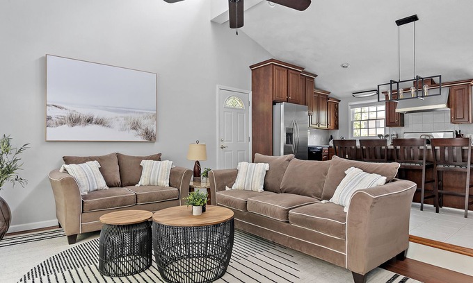 Saunderstown House | Ocean View Retreat: Nautical Narragansett Home Awaits