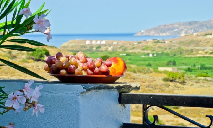 Eggares Apartment | Idyllic Naxos Agrotouristic Studio with Ocean View Pool