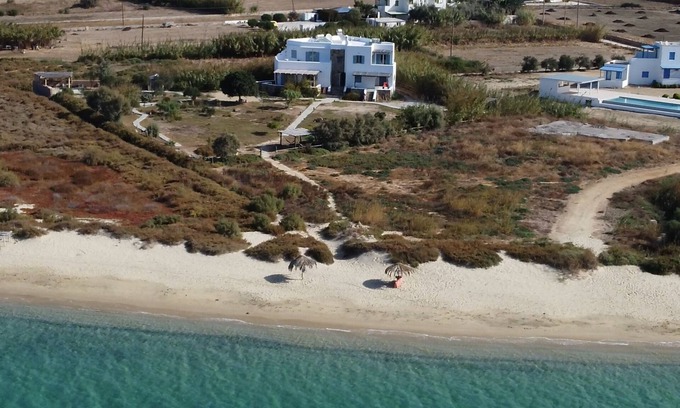 Maragas House | Naxos Beach House: Steps from the Shore with Ocean Views