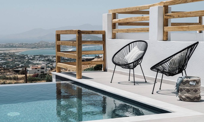 Naxos Town Villa | Experience Naxos Skyline Villas with Ocean Views & Pools