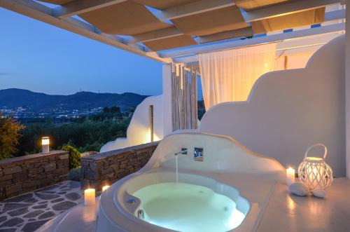 Glinado Villa | Family-Friendly Naxos Villa Bella Vista with Hot Tub Retreat