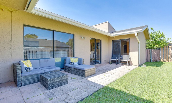 Sunrise House | Pet-Friendly Sunrise Escape with Patio, Steps from Beaches