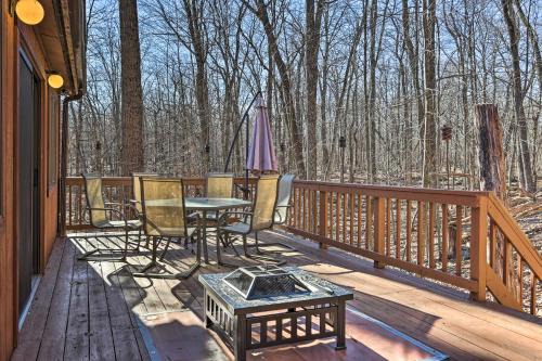 East Stroudsburg House | Family-Friendly Poconos Retreat with Private Pool & Hot Tub