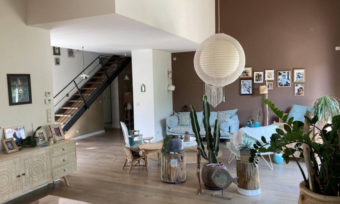 Saint-Georges-d'Orques House | Idyllic Villa Near Montpellier with Pool in Village Heart