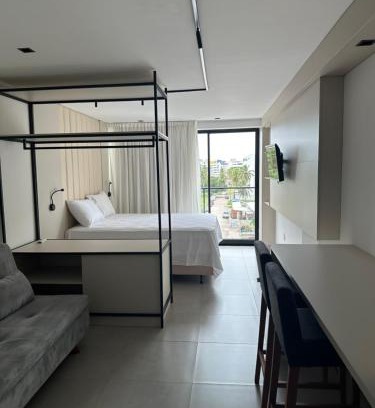 Cabedelo Apartment | Neo Duos Intermares: Pet Friendly with Oceanfront Views