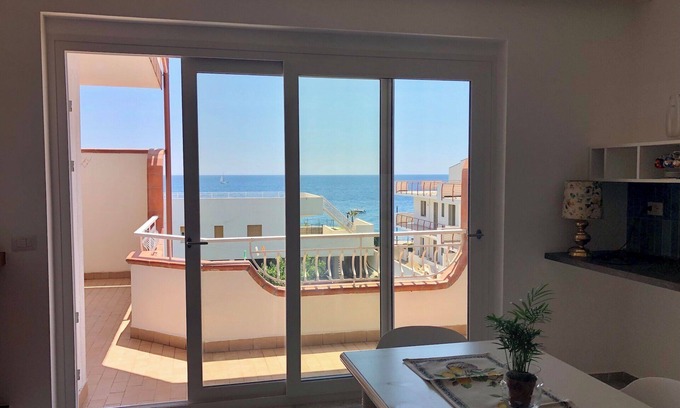 Furci Siculo Apartment | Spacious Apartment Near Taormina with Ocean View & Pool