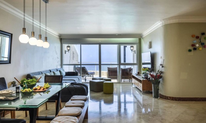 Netanya Apartment | Seaside Escape: Netanya Panoramic 4BR Apartment by Sea N' Rent