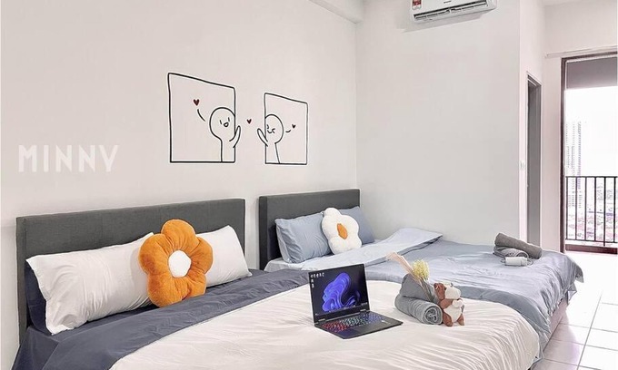 Cheras Apartment | Walk to MRT: Family-Friendly Stay with Pool Amenities
