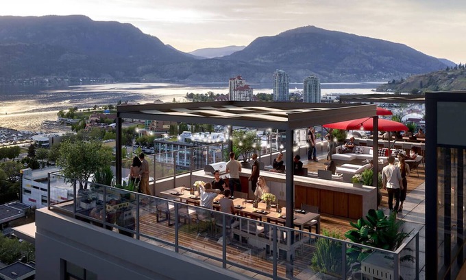 Cultural District Condo | Modern 2-Bedroom Condo in Downtown Kelowna with Lake Views