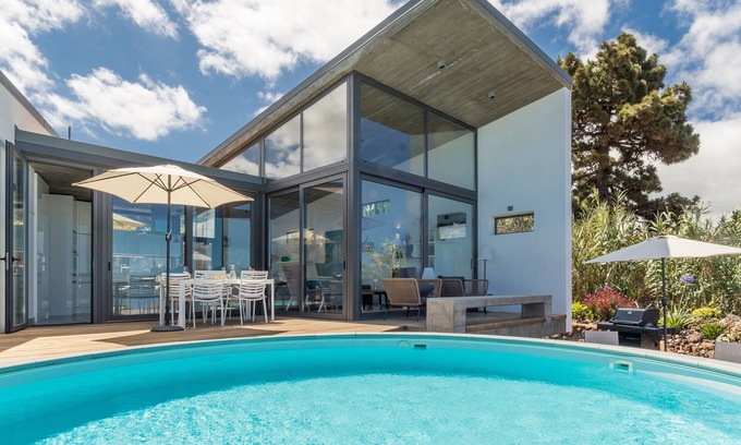 Puntagorda Villa | New: architect villa with private pool and clear Atlantic view in Puntagorda