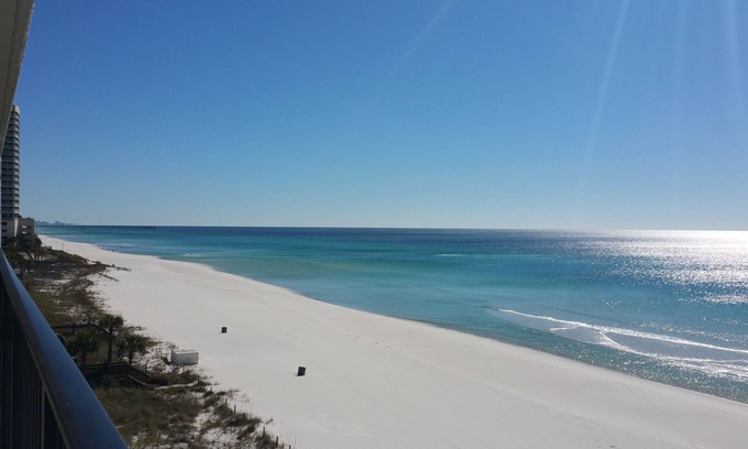 West Panama City Beach Condo | Beachfront Retreat with Stunning Ocean Views & Free Beach Chairs