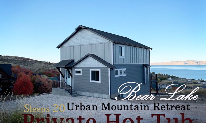 Harbor Village House | Bear Lake Urban Mountain Retreat with Private Hot Tub & Views