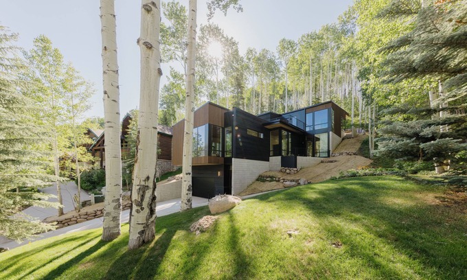 Highland Meadows House | New Build Modern Home by InvitedHome | Hot Tub, Luxe Interiors