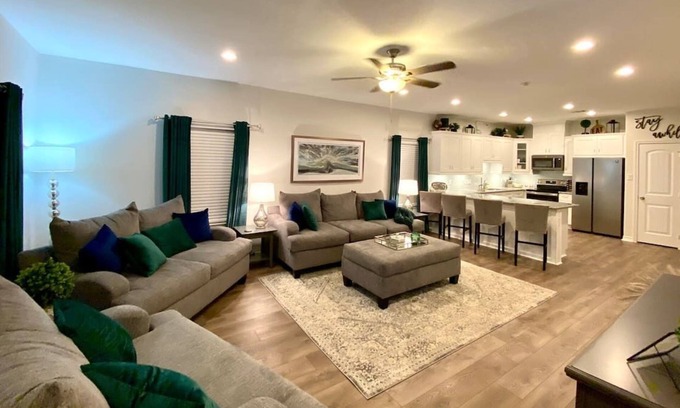 Montgomery House | Newly Built Retreat Steps from the Lake with Great Amenities