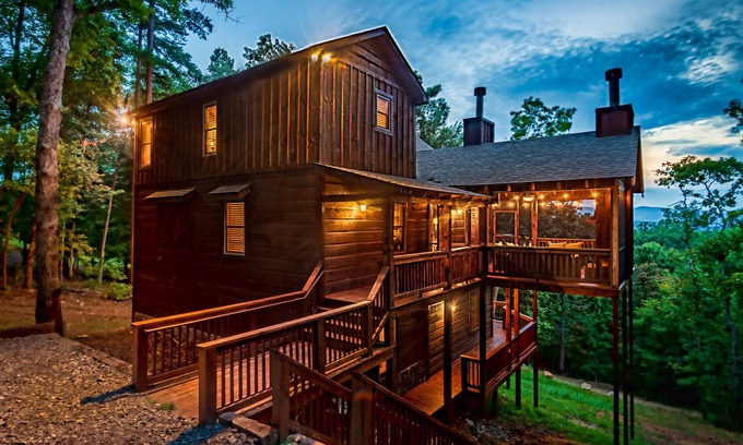 Morganton Cabin | Inviting Cabin with Hot Tub, Dog-Friendly & Scenic Views