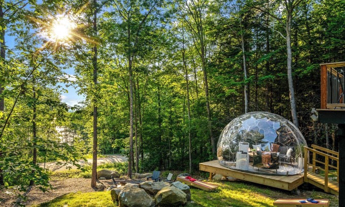 Bryant Pond Ski Chalet | Inviting Chalet with Hot Tub, Arcade & Pet-Friendly Stay
