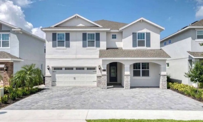 West Kissimmee Resort | Discover a Designer 8BR Retreat with Private Pool & Spa