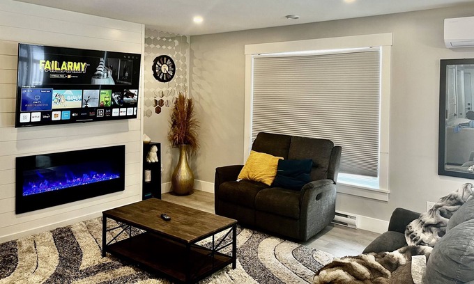 Dieppe Apartment | New detached home, patio, A/C, close to airport