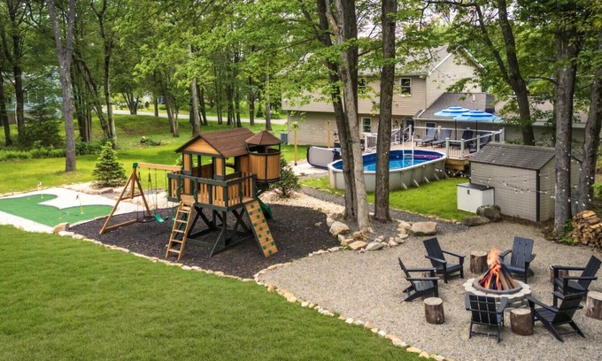 Pocono Summit House | NEW Dream House | Hot Tub, Game Room, Lake Access