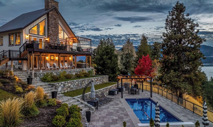 Willow Point House | NEW! Gorgeous lake home w/private pool, hot tub, lake access with dock & views!