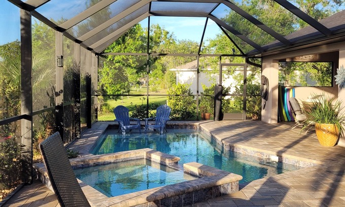 Deep Creek House | Inviting Pool Home with Ocean View in Punta Gorda
