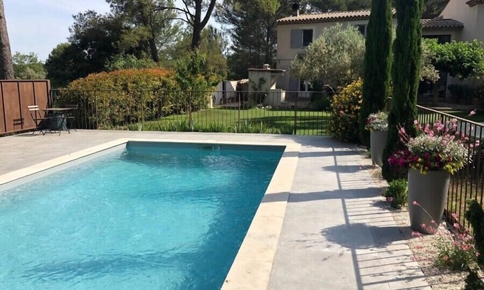 Lambesc House | Explore La Provencale: Poolside Retreat with Family Amenities
