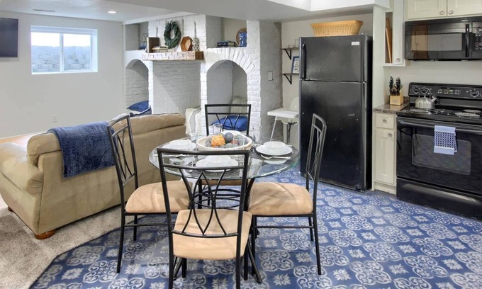 West Bountiful Apartment | New Listing! Cute Basement, Workstation, Bunk Room, Laundry, Covered Garage, Near Walking Bike Trail