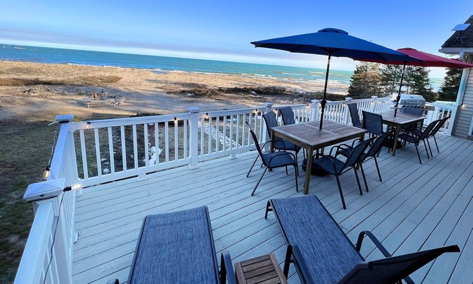 Manistique House | Family-Friendly Retreat with Private Beach on Lake Michigan