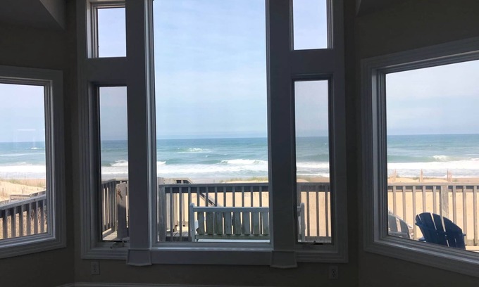 South Nags Head House | Oceanfront Summer Breeze: 8 BR Home with Pool & Spa