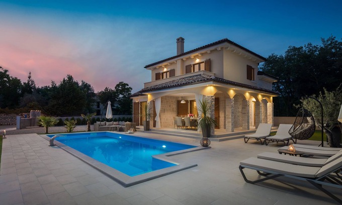 Polje Villa | Exclusive Villa Nikol: Oceanfront Retreat on Krk Island