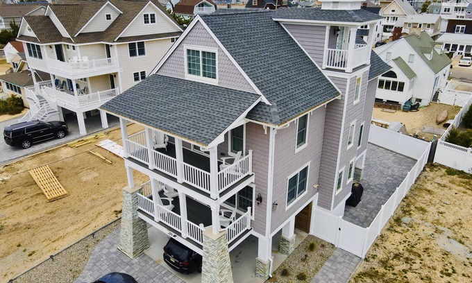 Normandy Beach House | Exquisite New Mantoloking Home Steps from Private Beach