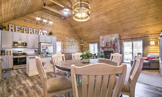 Osage Beach Cabin | New Osage Beach Cabin with Deck, Fire Pits & Private Dock