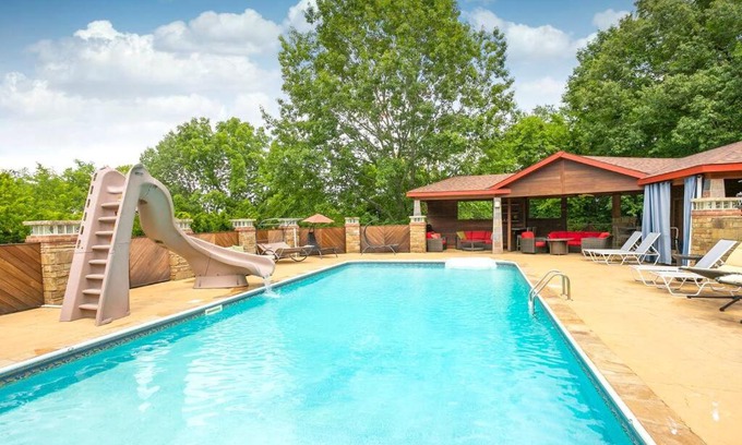 Franklin House | Inviting Outdoor Oasis with Pool, Hot Tub & Firepit
