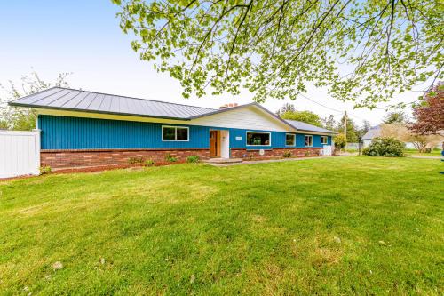 Tillamook Villa | Riverside Retreat with Ocean Views and Relaxing Hot Tub