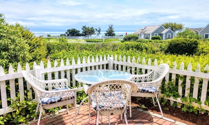 Mashpee Cottage | New Seabury Cottage: Ocean Views & Steps to Private Beach