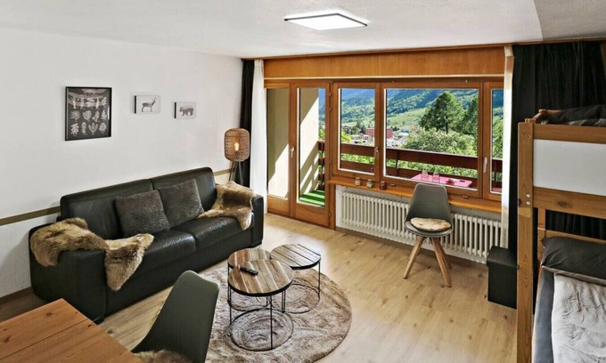 Leukerbad Apartment | Discover a Cozy Studio with Enchanting Valley Views