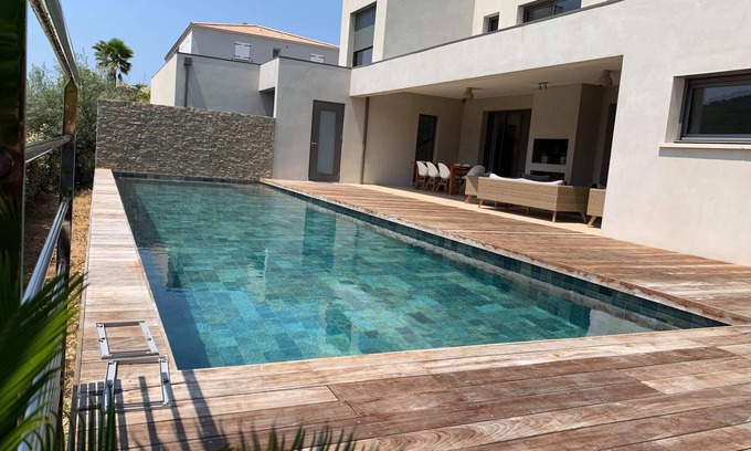 Corse-du-Sud Villa | New Villa Just 5 Minutes from Ruppione Beach with Pool