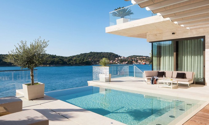 Stikovica Villa | Beachfront Villa: Guest Rated 10/10 with Ocean View Amenities